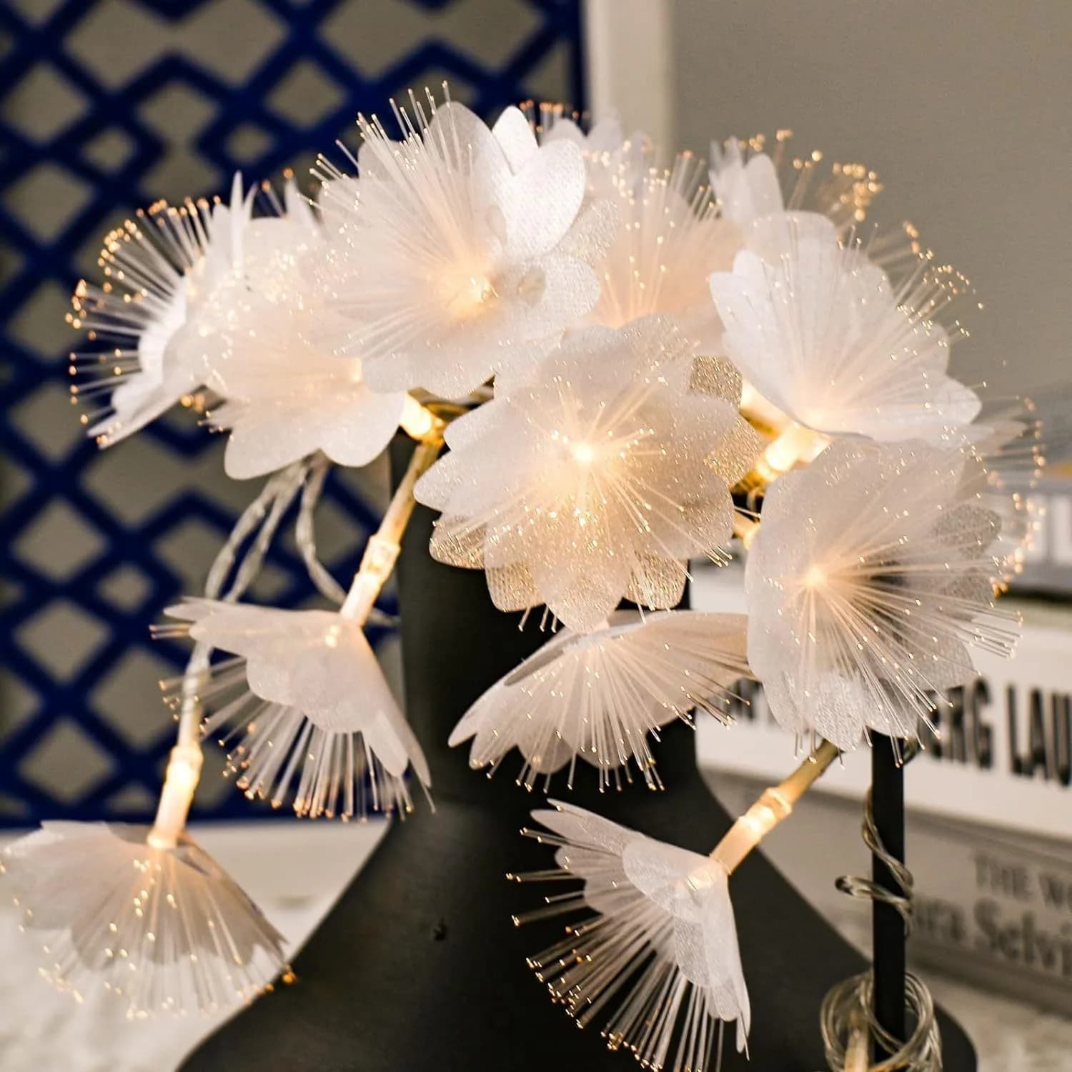 2/3M LED Fiber Optic Fairy Light Battery-operated Garland Christmas Decoration Party New Year's Decor Artificial Flowers Festoon