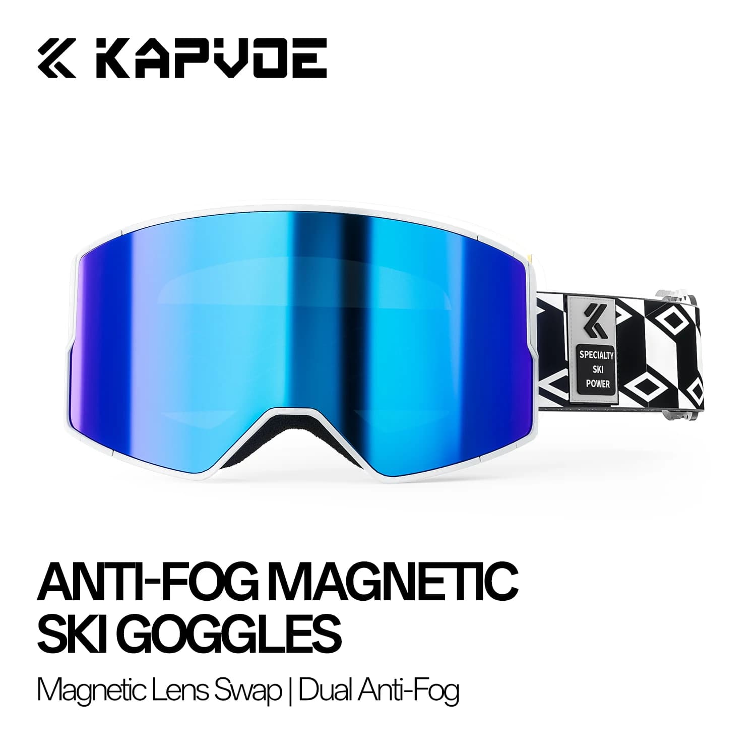 Kapvoe Snowboard Neve Outdoor UV400 Occhiali da sci fotocromatici Occhiali da sci invernali colorati Lenti antiappannamento Occhiali da motoslitta