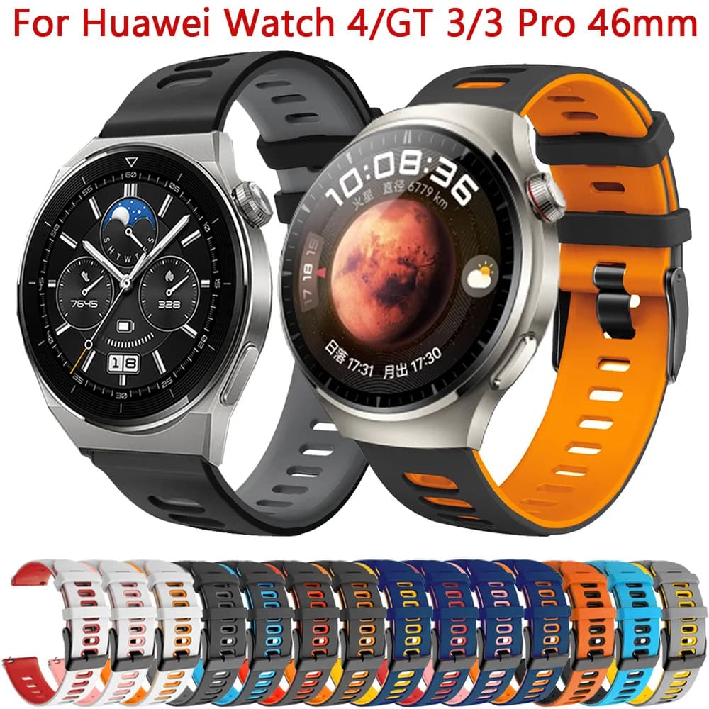 Cinturino da 22mm per Huawei Watch GT3 GT2 Pro 46mm SE cinturino SmartWatch per Huawei GT 4 3 2 Pro 46mm cinturini in Silicone Correa