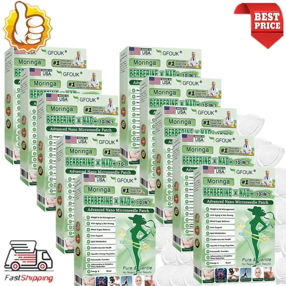 10 boxes of patches with microaghi dimagranti alla moringa: delicate, breathable, for weight management and blood sugar balance, body care