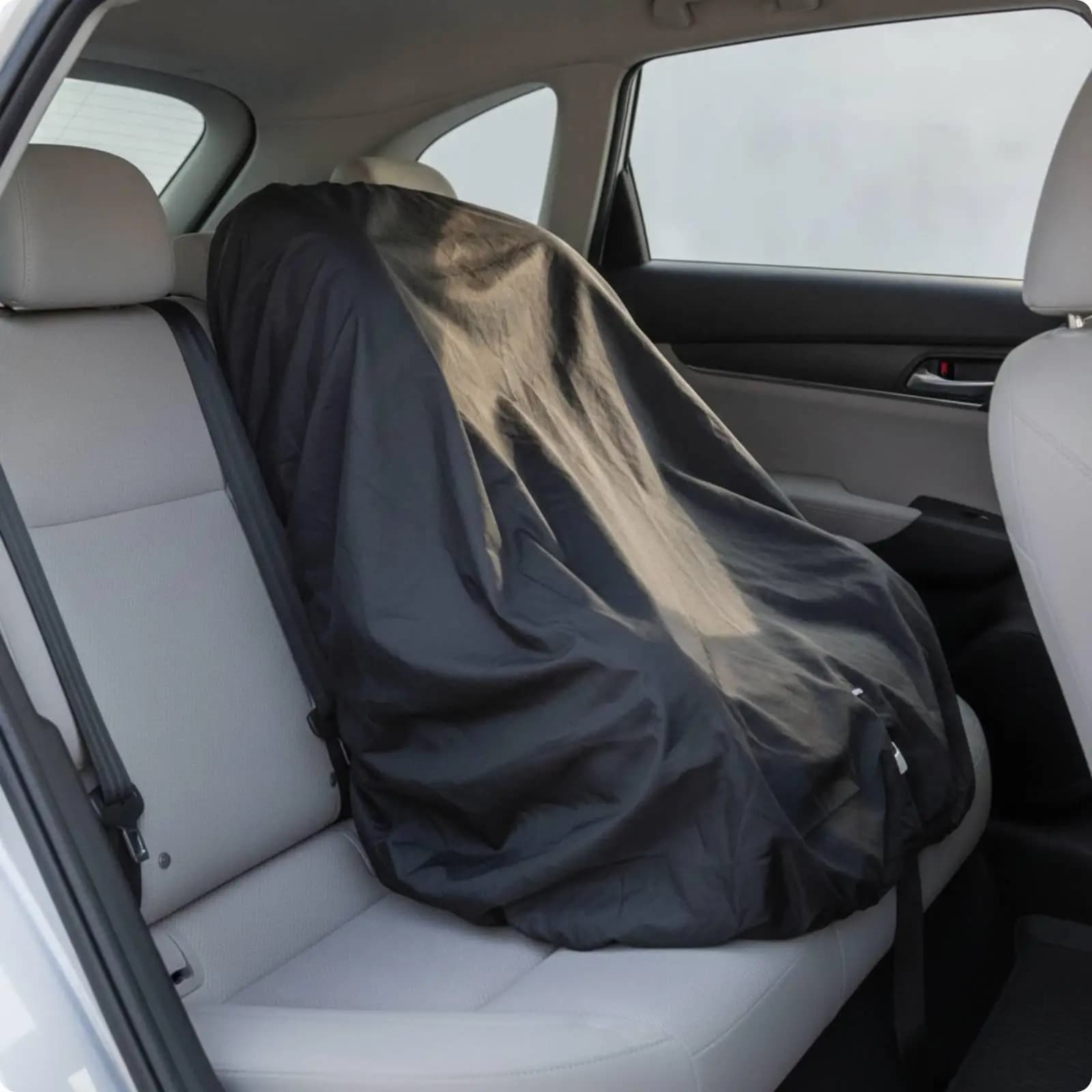 Car Seat Cover for Baby Carrier 210D Oxford Water Resistant with Hooded Top and Gathered Edge for Outdoor Use