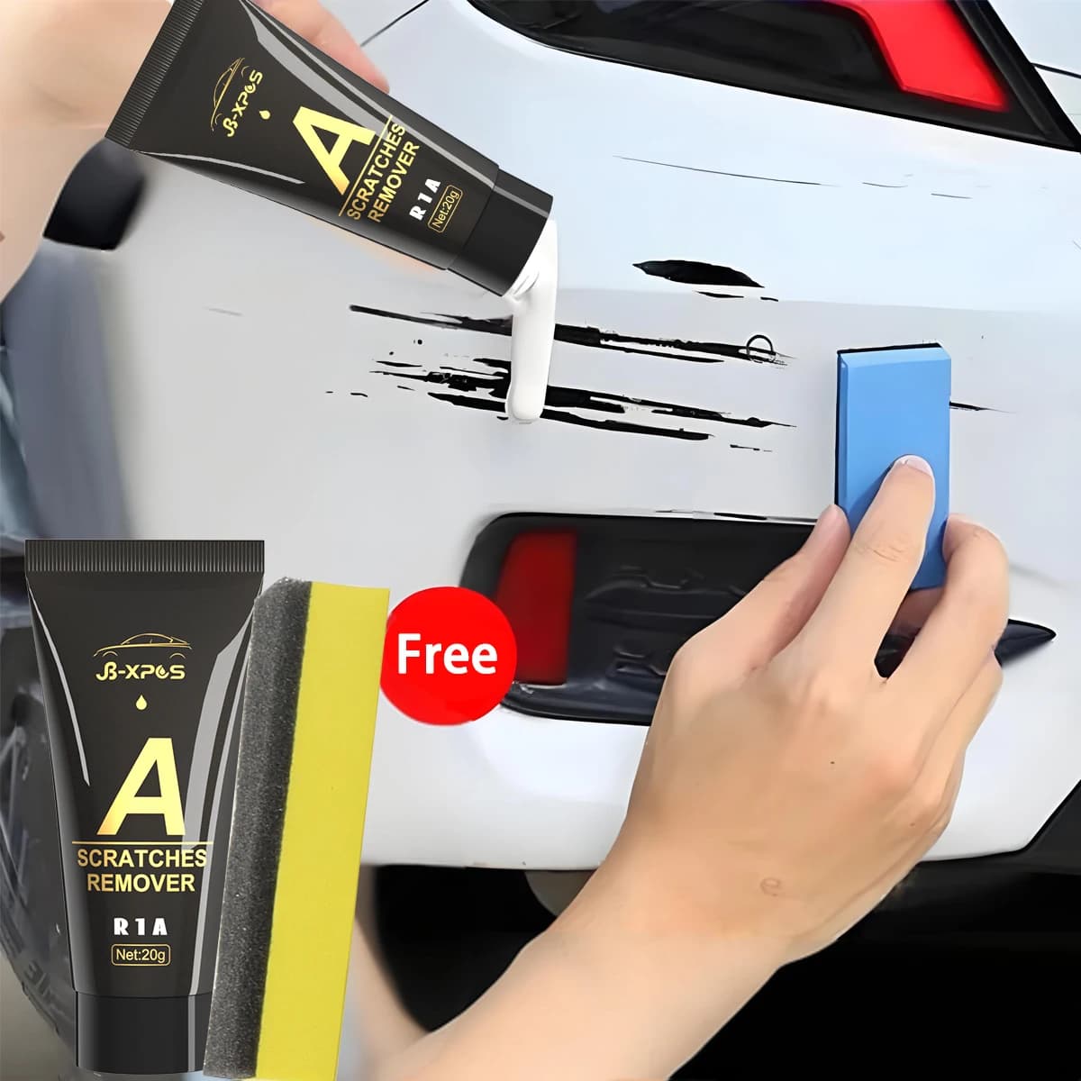 Pasta per la rimozione dei graffi dell'auto Cura della vernice Rimozione automatica dei graffi Riparazione Lucidatura Rettifica del corpo automatico Set per la cura della cera antigraffio R1