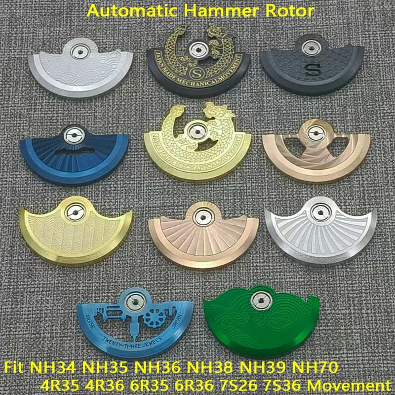 NH36 NH35 Movimento Rotore Wacth Pendolo Adatto per NH36 NH38 NH39 4R35 7S26 NH35 Movimento Pendolo Peso Oscillante Martello Parti