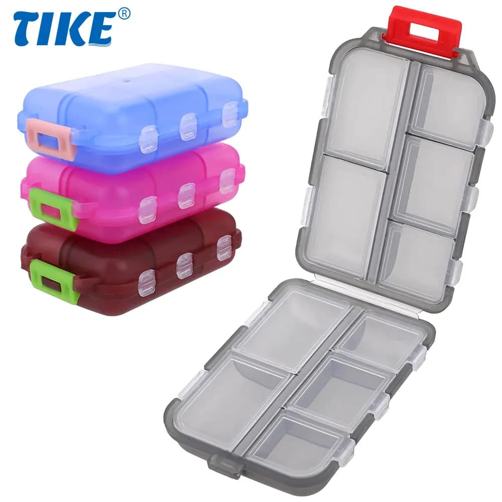1 piece 10 banner rack organizer for travel pills, bottle holder for bag vitamin fish oil container for medicines container for 10 new compartments