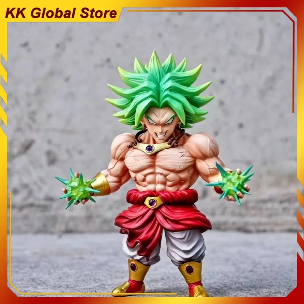 12cm Dragon Ball Anime Figure Broli Q Version Peripheral Model PVC Collect Cool Statues Desktop Decoration Ornaments Gift Toys