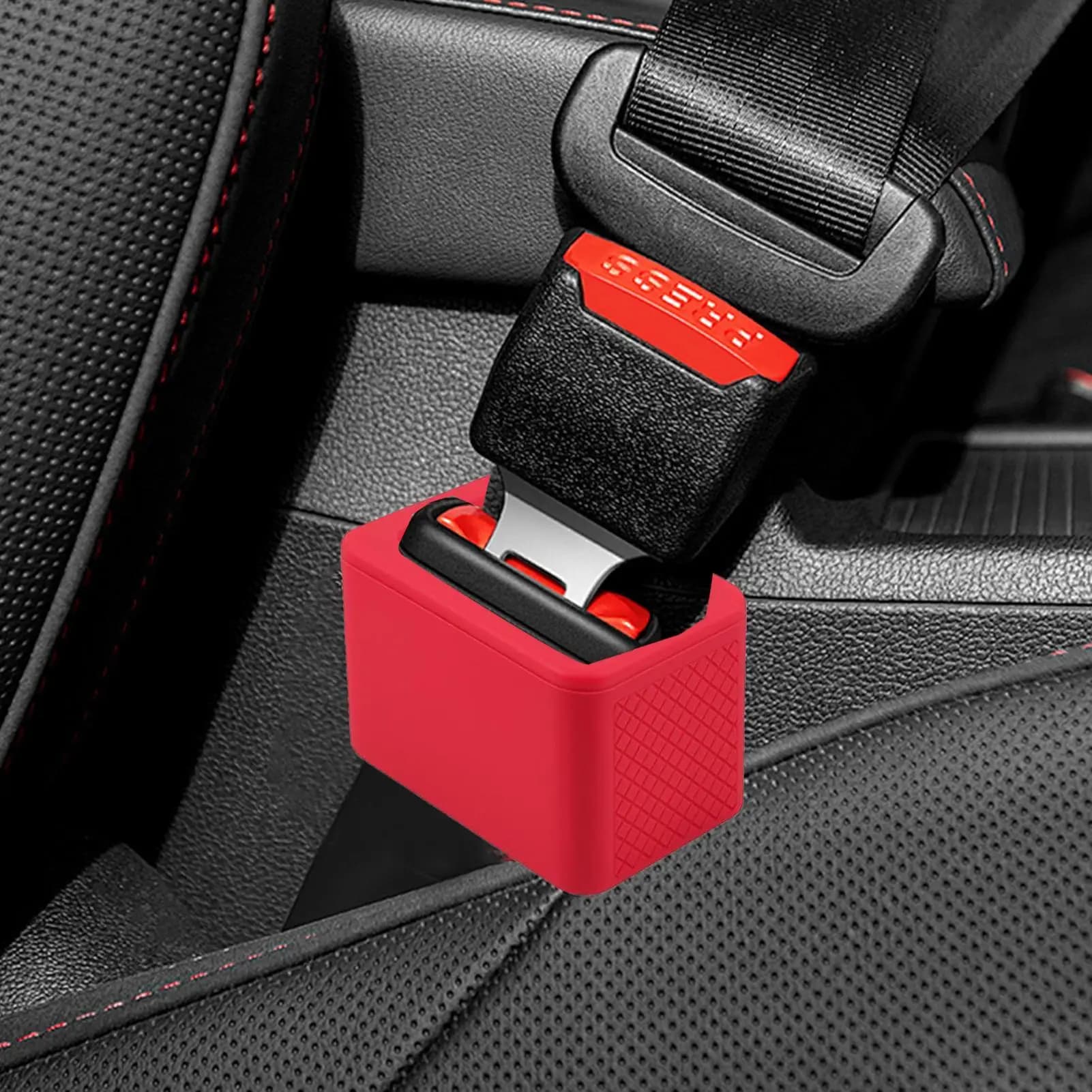 Car Seat Buckle Cover Safety Belt Protector Support Release Tool Anti-sweeping Regulator Safety Accessories Non-slip Handle for