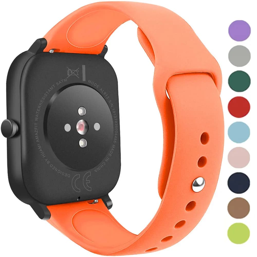 Silicone bracelet for Amazfit GTS 2 Mini/3/2e/4/GTR 4/3/Pro/2 42mm 47mm/GTR 2e/stratos 3 20mm/22mm bip-U-S-lite watch strap
