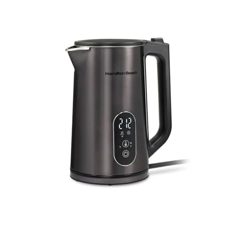 Digital Temperature Control Electric Tea Kettle Hot Water Boiler and Heater 1.7L 5 Preset Modes + Keep Warm Fast Boil 1500 Watt