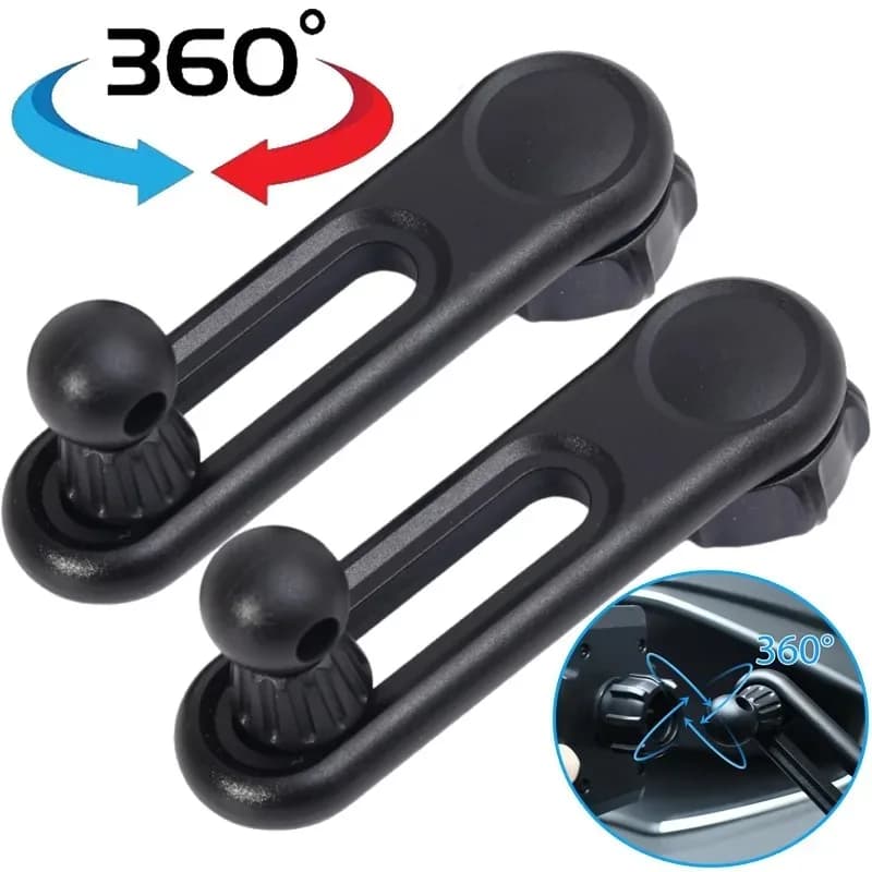 360 ° Supporto per telefono per auto estensibile girevole con supporto per auto universale con testa a sfera da 17 mm, altezza regolabile