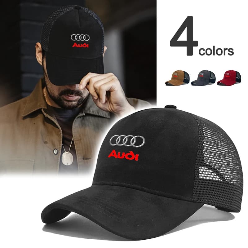 Car Baseball Caps Unisex Beach Sunscreen Hats Snapback Cap For Audi Sline TT RS A4 B7 B8 B9 A3 8P 8V 8L A5 A6 C6 C5 C7 A1 A7 A8