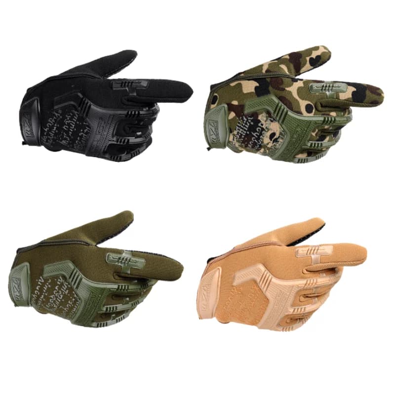 1 Paio di Guanti Tattici da Esterno per Uomo con Protezione Nocche Rinforzata e Presa Antiscivolo per Moto, Lavoro e Sport