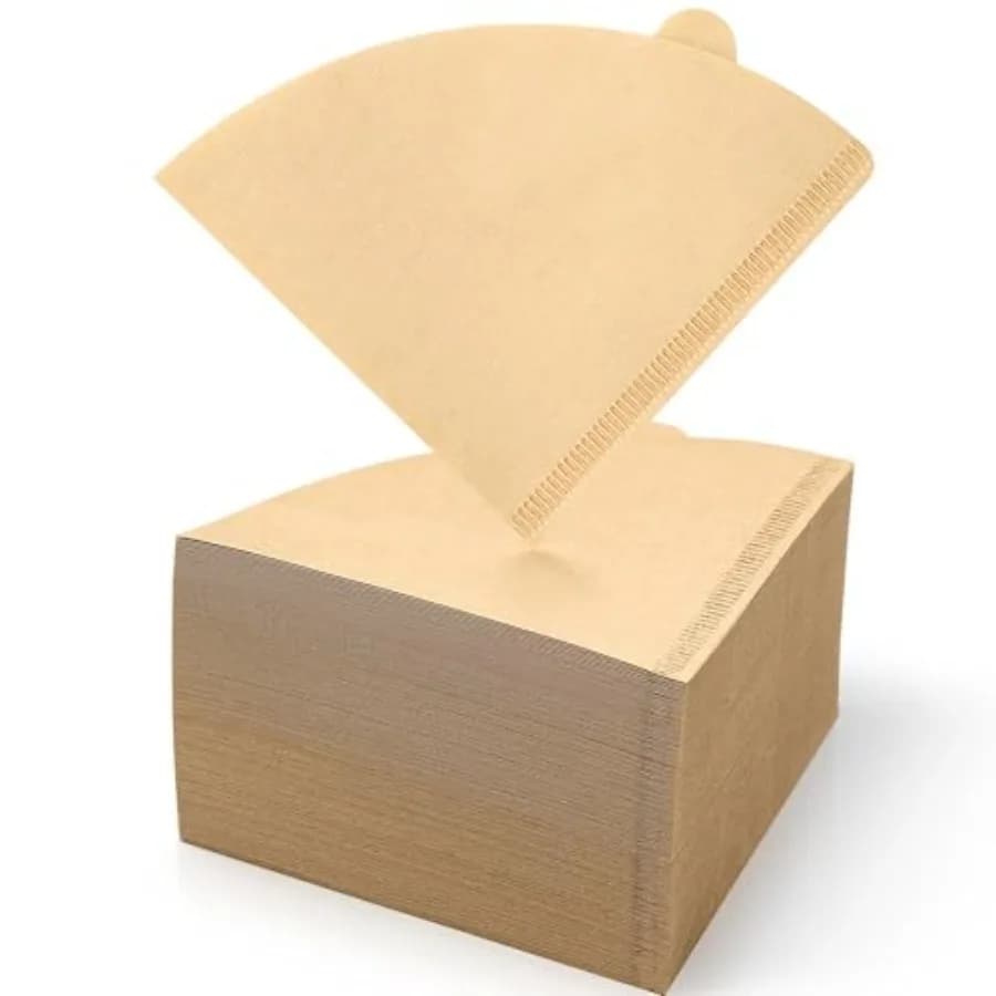 V60 02 Coffee Filters, Unbleached Cone Paper Filters for Hario V60 02 and Pour Over Coffee Makers, Natural Chlorine-Free Coffee