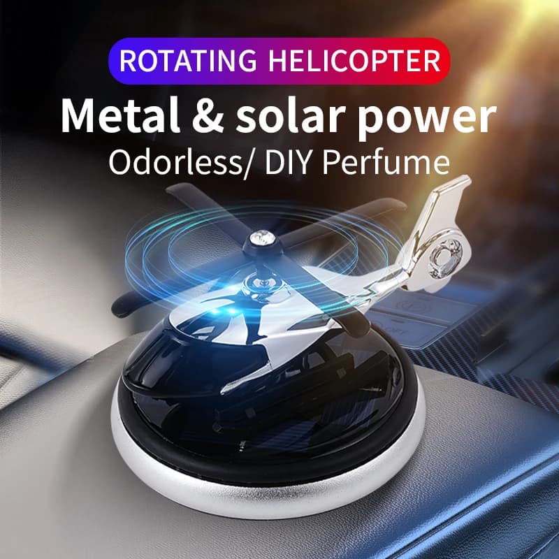 DIY perfume car ornaments odorless solar power rotary helicopter deodorant for accessory environments for diffuser decoration of man fragrances