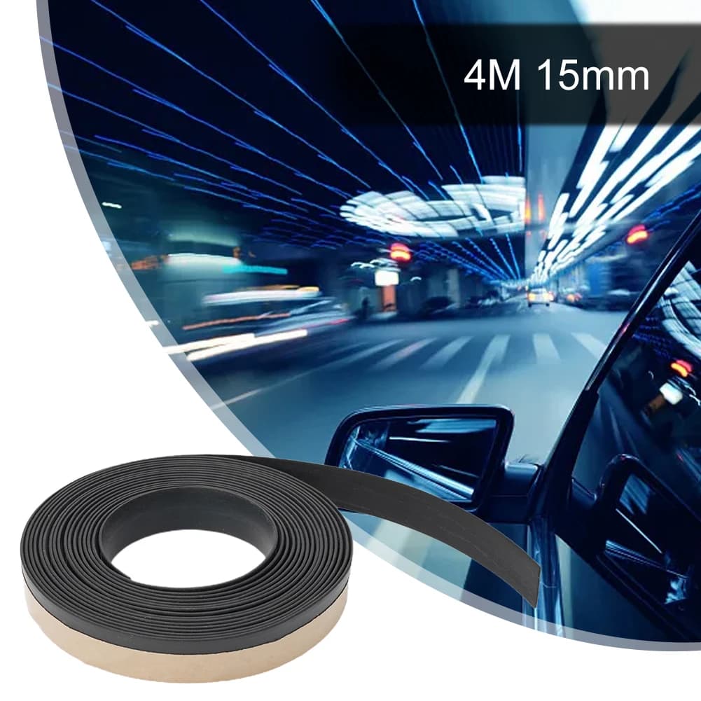Accessories 4M Sealing Strip Door Dustproof Front&Rear Moulding Noise Rubber Side Trim Waterproof Weatherstrip