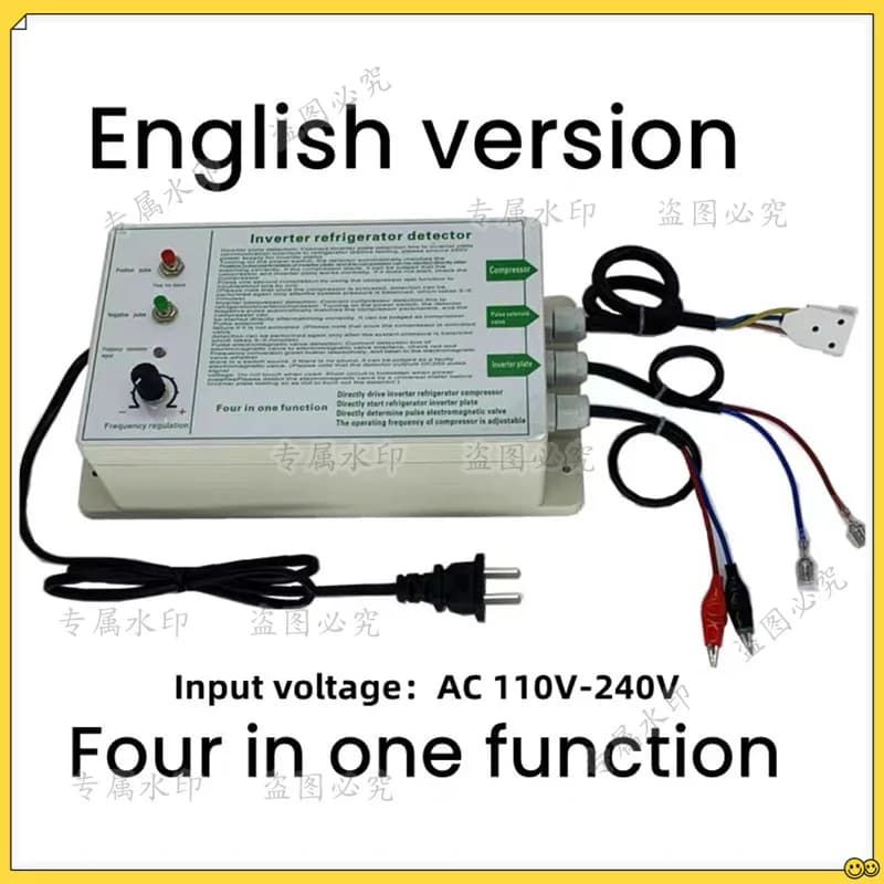 110 V-240 V Frigorifero inverter bordo compressore elettrovalvola ventola serranda valvola elettrica tester guasto strumento versione inglese