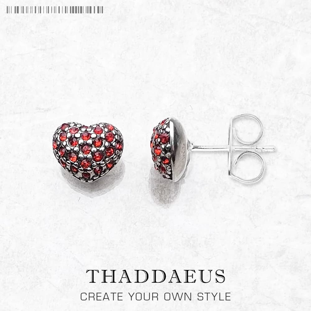 Orecchini a bottone Cuore rosa, gioielli romantici alla moda glamour in stile europeo per le donne, regalo in argento sterling 925, super affare