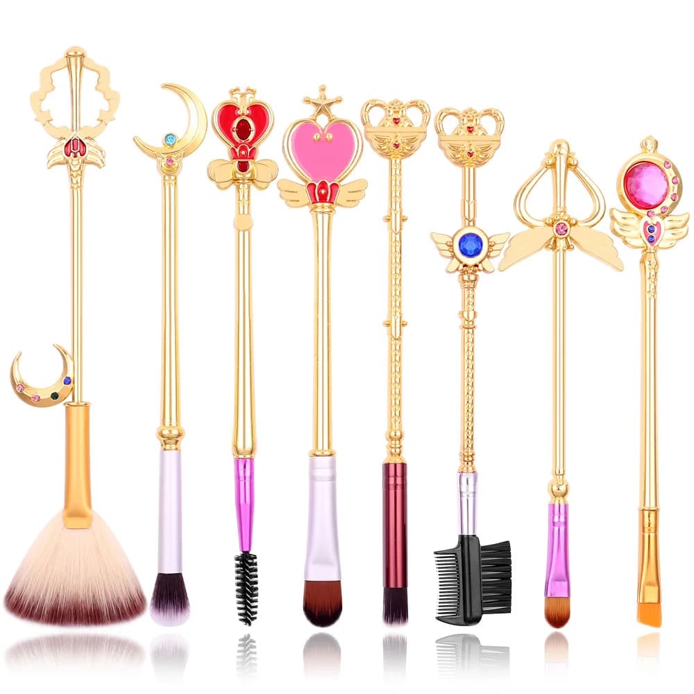 Anime Merchandise Sailor Moon Makeup Brush Set Cartoon Eye Shadow Girls Holiday Gift Fashion Toys Anime Cartoon Frind