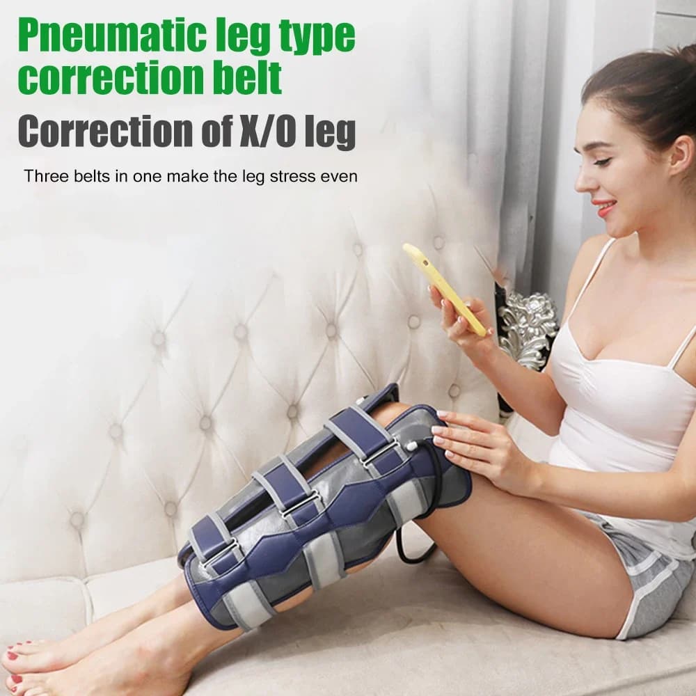 Cintura gonfiabile per la correzione delle gambe X/O – Ginocchiera regolabile per ginocchia con arco/bussare, correttore posturale per uomini e donne (Grigio)