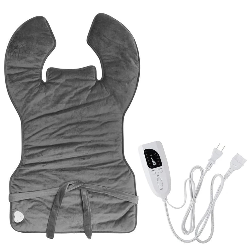Coperta elettrica termoforo in velluto di cristallo termoforo elettrico regolazione della temperatura scaldavivande temporizzato alleviare il dolore EU UK US