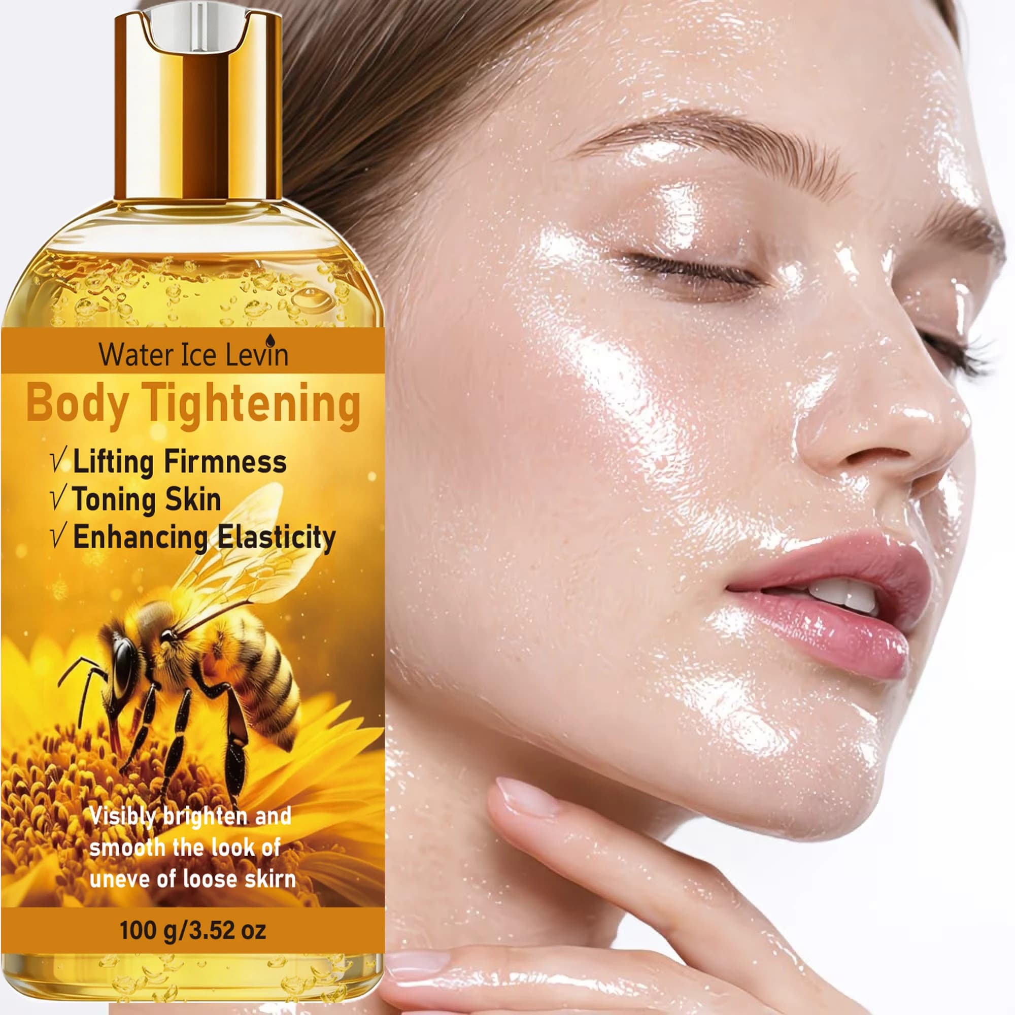 Collagen & Hyaluronic Acid Firming Body Oil with Niacinamide, Lifting Moisturizing Oil for Smooth Skin 100g