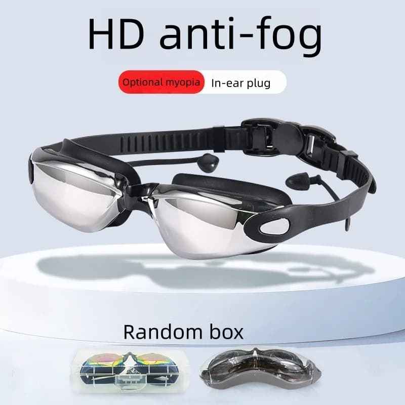 ARENA High-definition anti-fog anti-water swimming glasses with grade for adult silicone swim glasses
