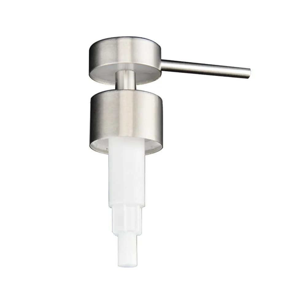 Elegante Testina Dosatrice in Acciaio Inossidabile per Sapone, Riutilizzabile e Sostituibile, per Dispenser di Lozioni Liquide, Tubo Pompa Shampoo con Filettatura 28