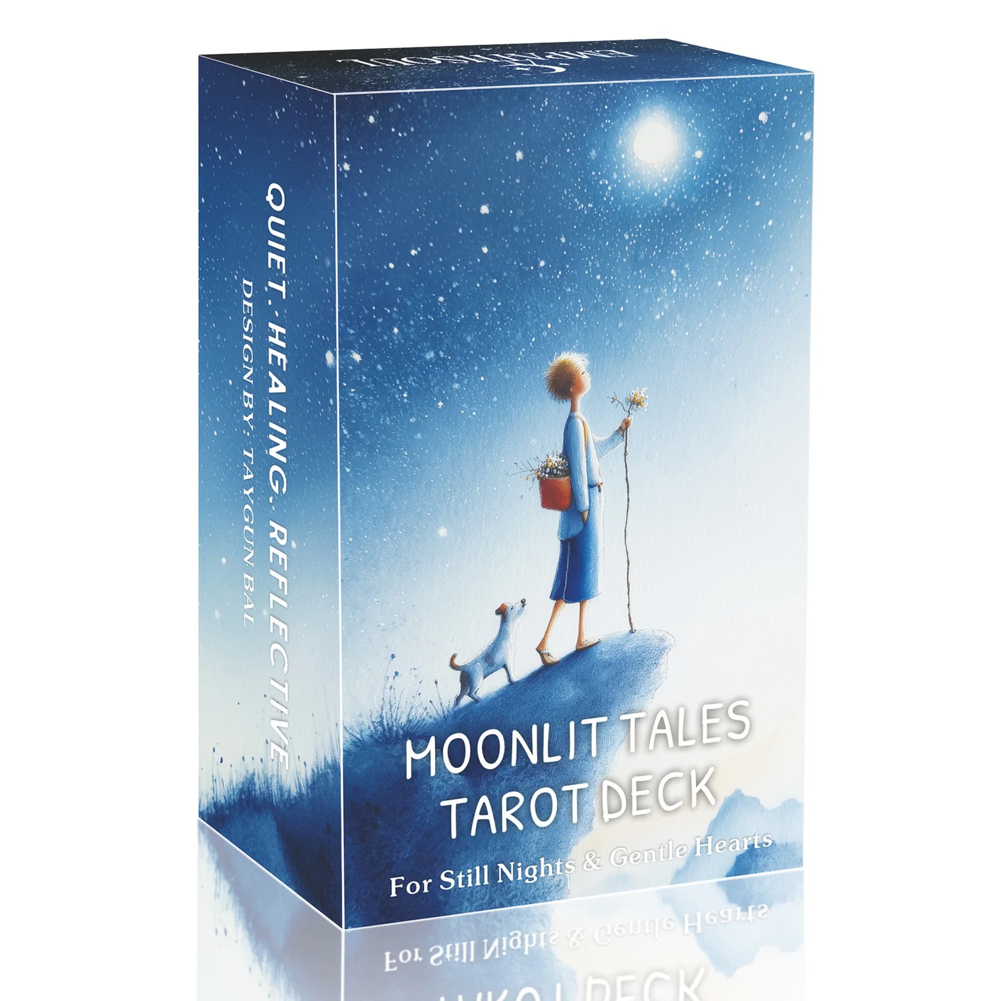 Moonlit Tales Tarot Deck, 78 carte dei tarocchi originali con guida, strumenti per la divinazione, giocattoli per la predizione del futuro, giochi di carte, 14+
