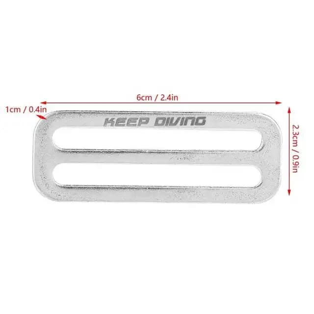 Weight Belt Rretainer Keeper Clip Buckle Scuba Diving D Ring Slide Buckle Stopper Portable Underwater Diving Accessories