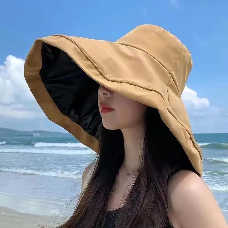 Summer Wide Large Brim Women Fisherman Hat Waterproof UV Protection Sun cap Hiking Fishing Climbing Oversized Bucket Hats