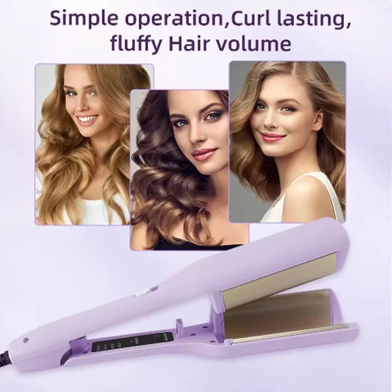 Bigodino for hair Iron curling hair with negative ions Adjustable temperature Hair styling tool for corrugated ceramic fast heating
