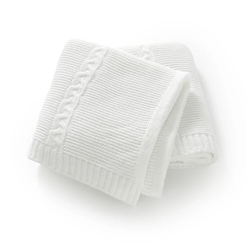 Coperta per Neonati Lavorata a Maglia, Trapunta per Bambini e Bambine 90*70CM, Copertina Avvolgente per Passeggino, Sacco Nanna Caldo alla Moda