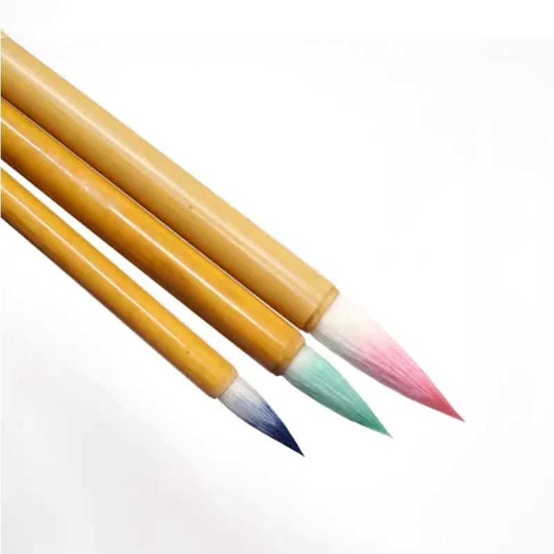 Traditional Chinese Painting Dyeing Brush Soft Woolen Hair Watercolor Painting Brush Beginner White Cloud Calligraphy Brush Set