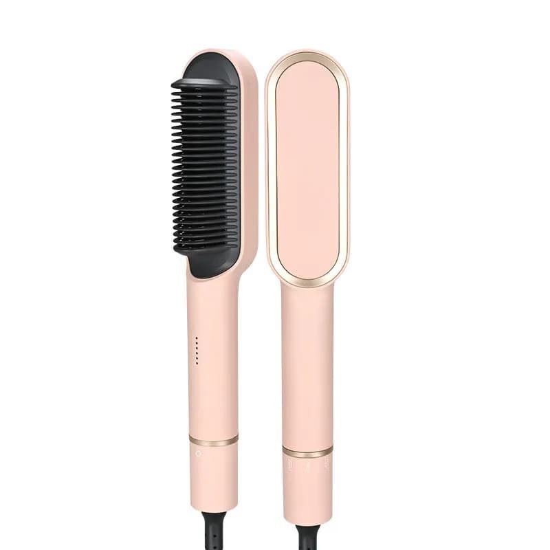 Electric Hair Straightener Brush 2 in 1 Straight & Curling Iron, Hair Styling Comb, Hair Care, Won't Damage Hair