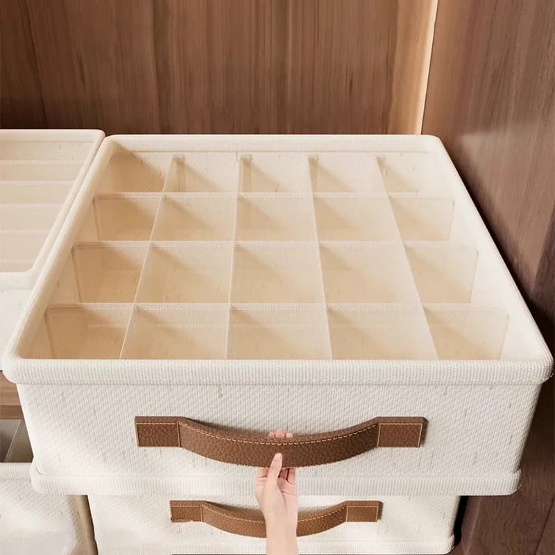 Organizzatori per Armadi e Cassetti con 20/6/7 Scomparti in PP per Calzini, Reggicalze e Biancheria Intima - Scatole Salvaspazio per l'Organizzazione Domestica