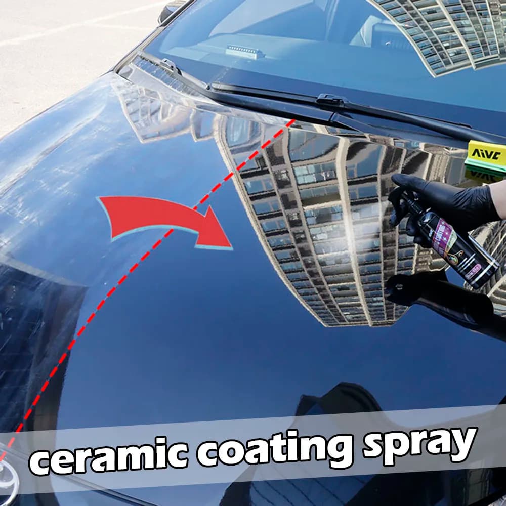 Rivestimento in ceramica per auto Protezione della vernice nano idrofobica Smalto per la rimozione dei graffi Prodotti per il lavaggio dell'auto in spray di cera di cristallo AIVC