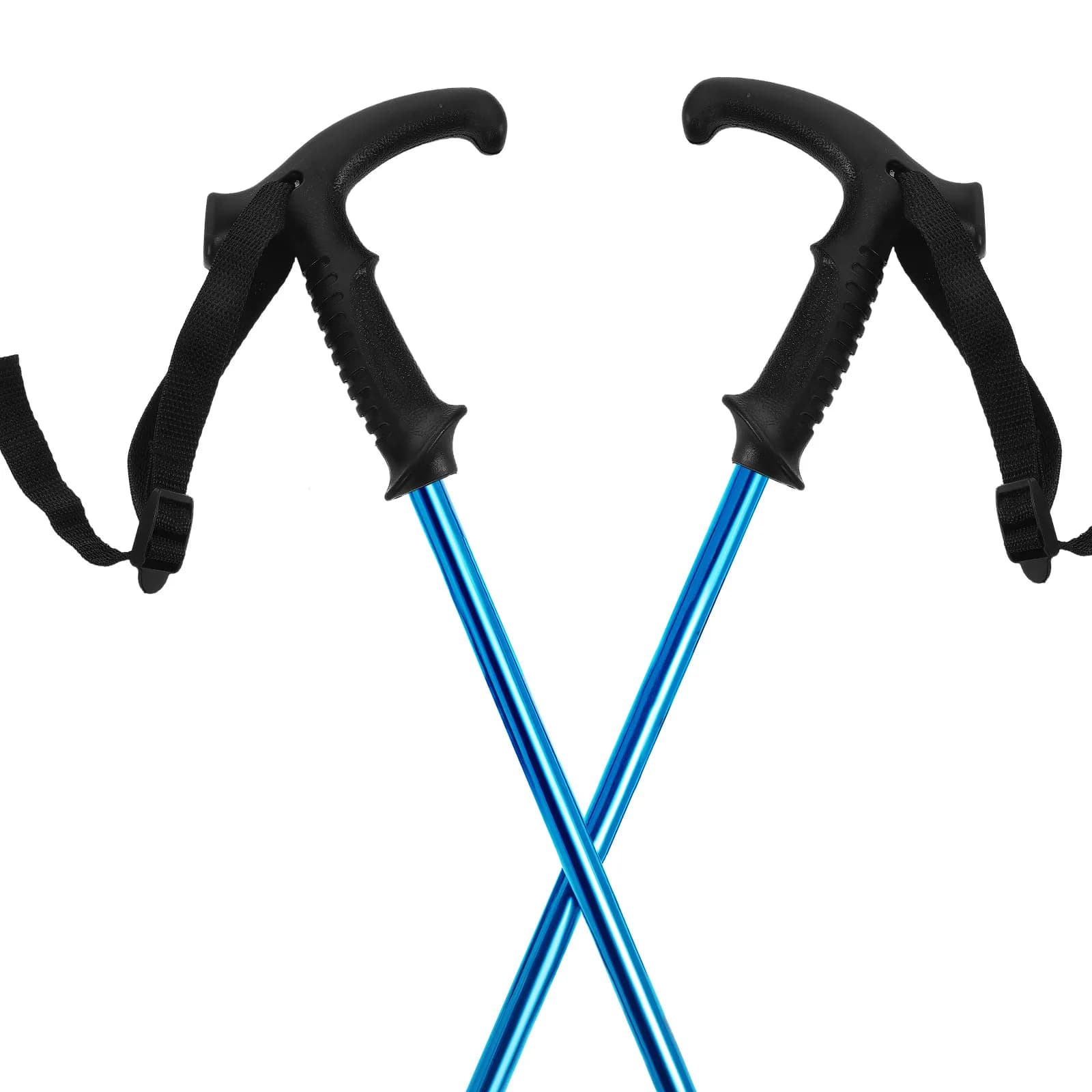 T-Handle Trekking Pole Grip Adjustable Wrist Strap Ergonomic Plastic Walking Cane Handle Replacement for Hiking Stick