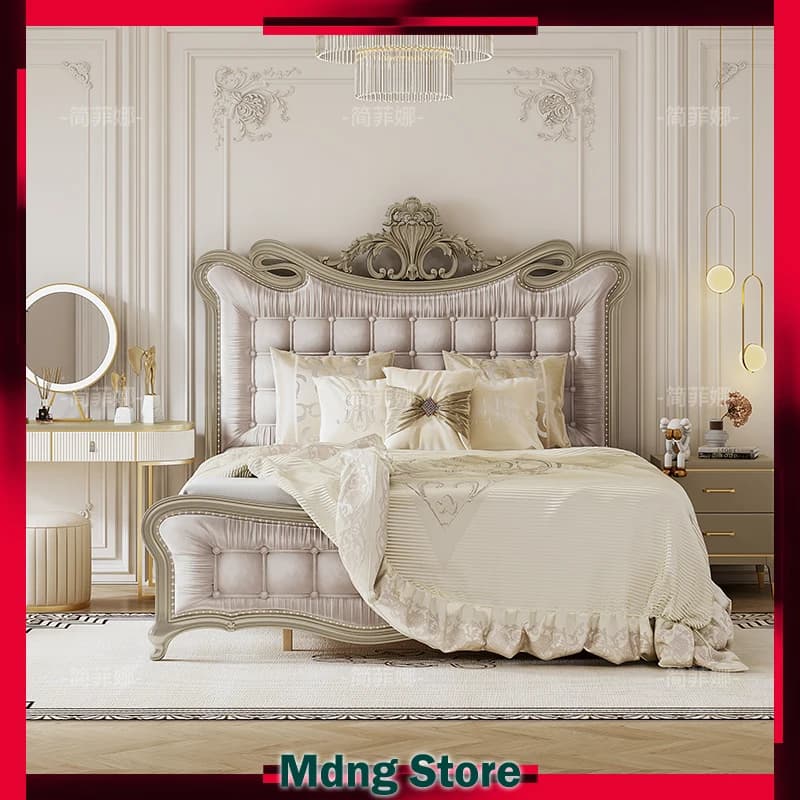 Lettura Letto matrimoniale Gambe nordiche di lusso Tavolino per dormire Letto Lounge Cornice per bambini Muebles Para Dormitorio Mobili per camera da letto