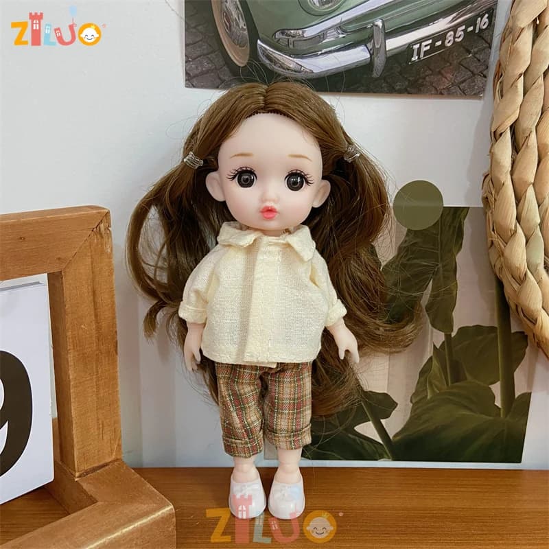1/8 bambola BJD 16cm bambole Munecas principessa vestire giocattoli per bambini bambole per ragazze bambola carina multi-giunto bambini compleanno regalo di Natale