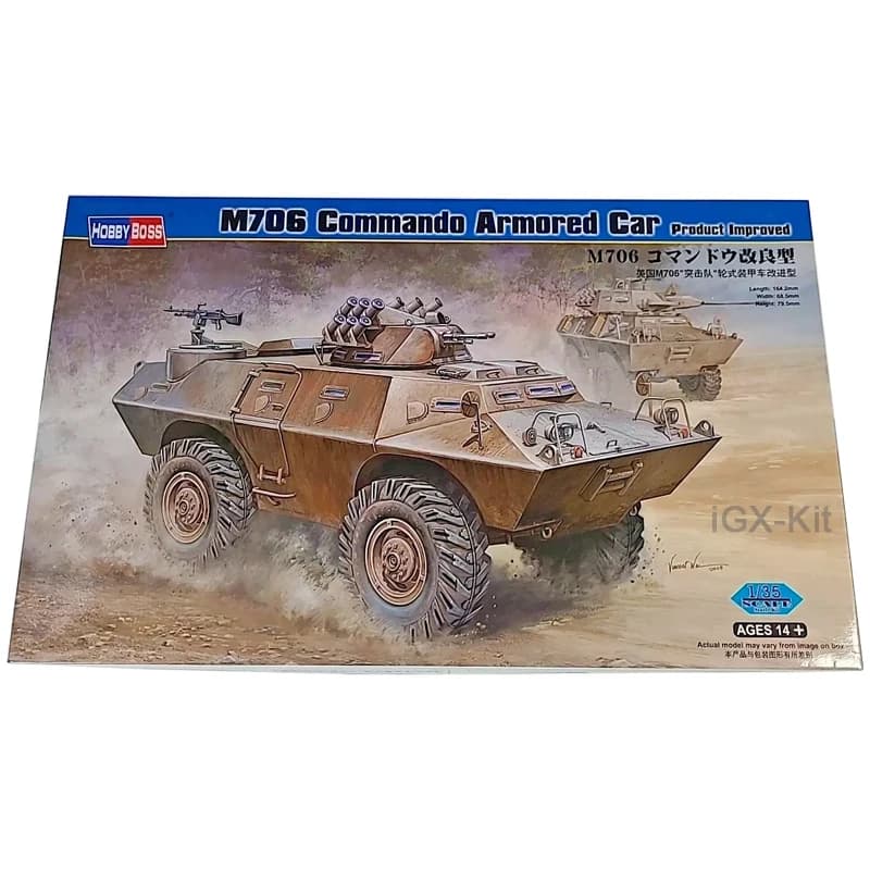Hobbyboss 82419 1/35 Bilancia US M706 Commando Auto Blindata Veicolo Prodotto Migliorato Hobby Mestiere Giocattolo Kit di Costruzione di Modello in Plastica