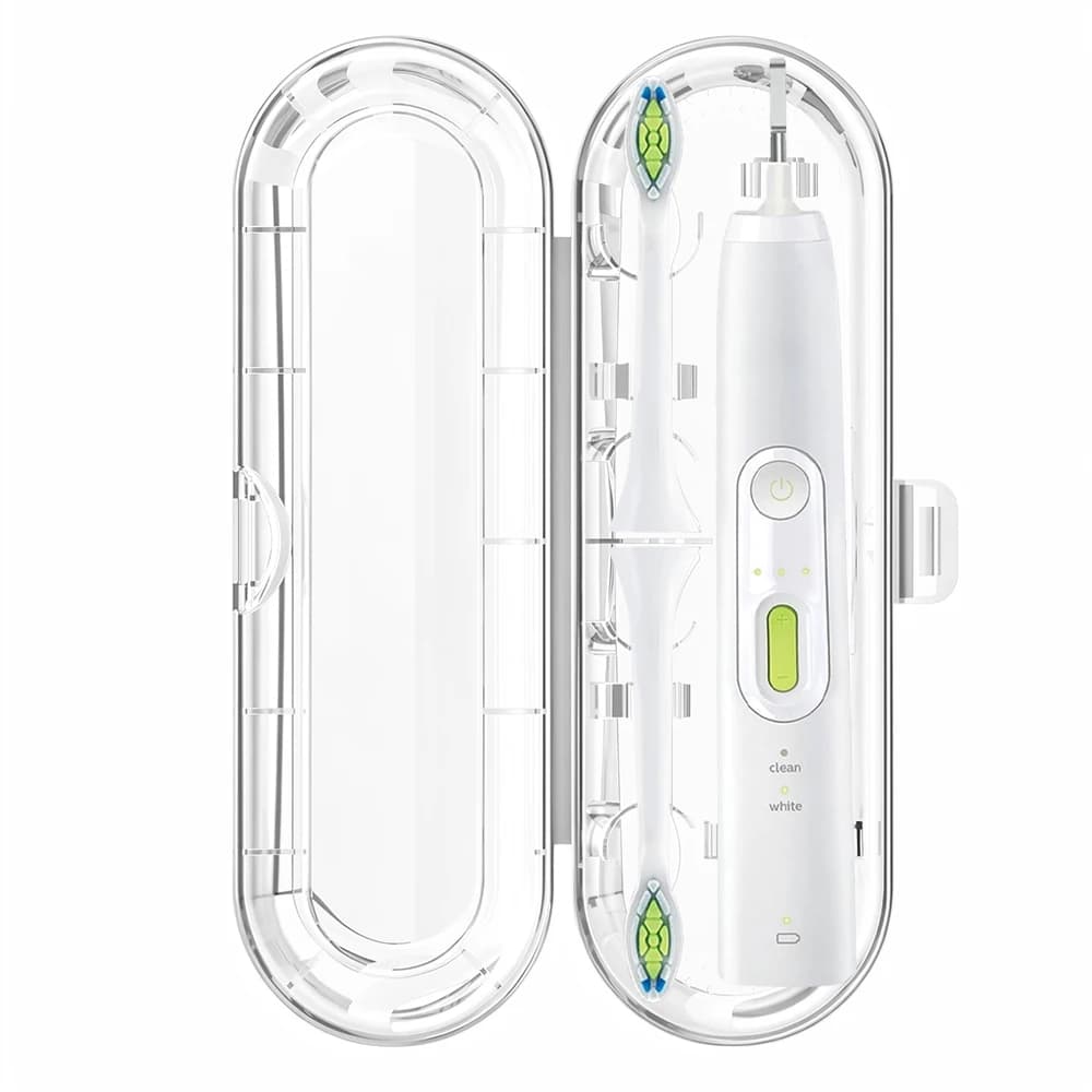 Portable toothbrush dust box, compatible with Oral B and Philips Sonicare electric toothbrush, for travel and home use