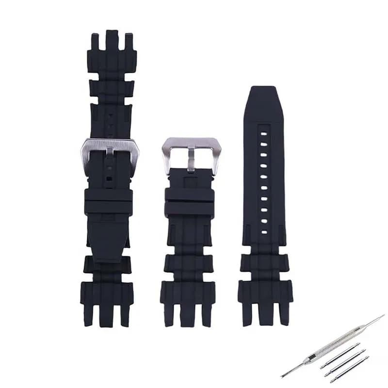 26mm Men's rubber watch strap accessories compatible with Invicta Pro Diver Sport women's silicone watch band wristband bracelet