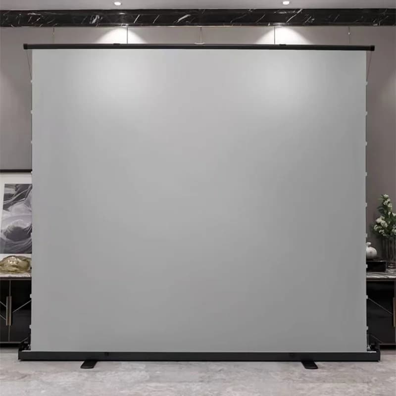 Nuovo Schermo per Proiettore 2026 con Tensionamento a Linguetta, ALR Metallico Argento, Portatile per Home Theater e Esterni, Telo di Proiezione 4K 3D
