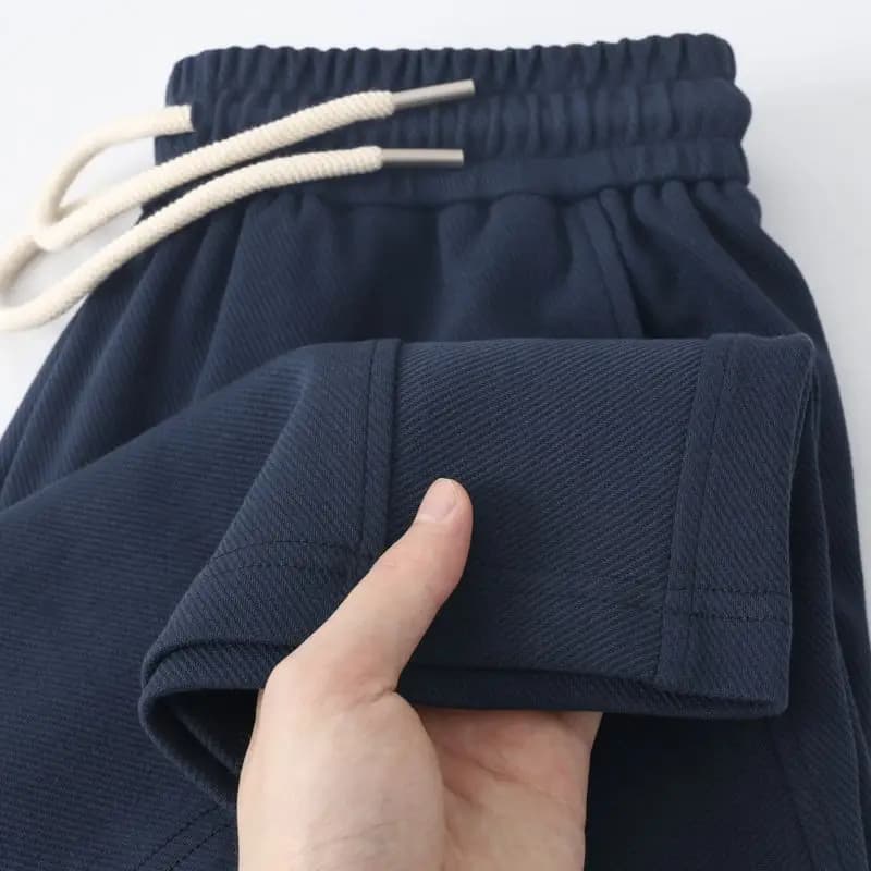 Heavyweight Royal Blue 300g Sports Shorts Casual All-Match Five-Quarter Length for Men And Women Breathable Cotton Tweed