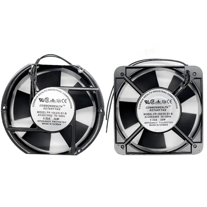 W New Axial FP-108EX-S1-B 220V 38W 0.22A Dual Bearing Cooling Oval Industiral Fan 172X150X51Mm OR 150*150*50Mm