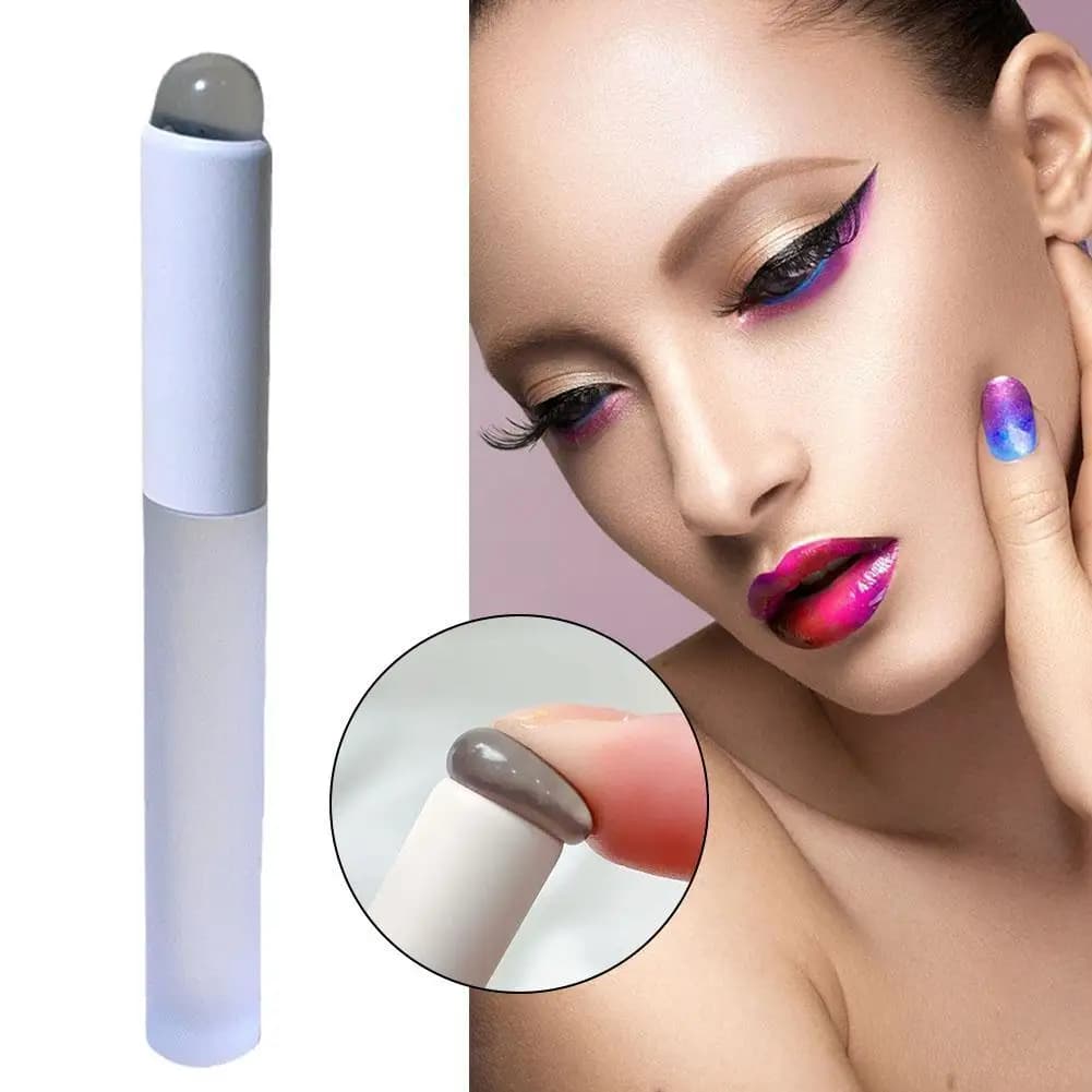 Silicone soft round head lip brush in Silicone small applicator brush for lip gloss lipstick cosmetic brush for makeup concealer in Silicone