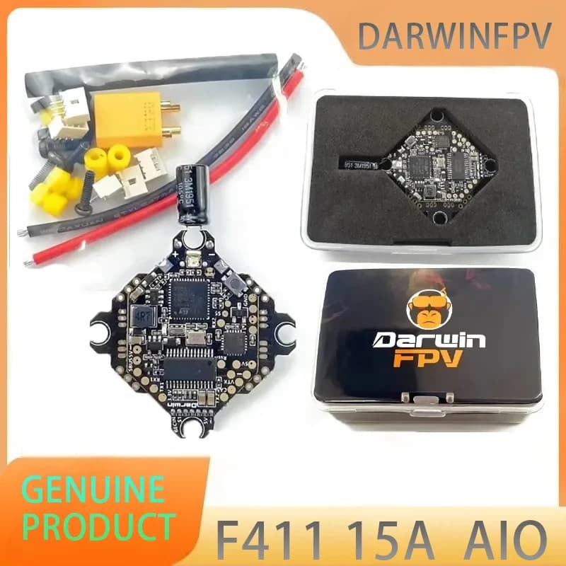 DarwinFPV F411 AIO Whoop Blheli S Betaflight F4 15A OSD BEC BL S 1-3S 4In1 ESC for RC Drone FPV Racing