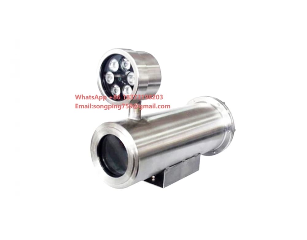 Telecamere PTZ CCTV Industriali Antideflagranti Resistenti alla Corrosione per Esterni con Rilevamento del Movimento e Scheda SD IP65