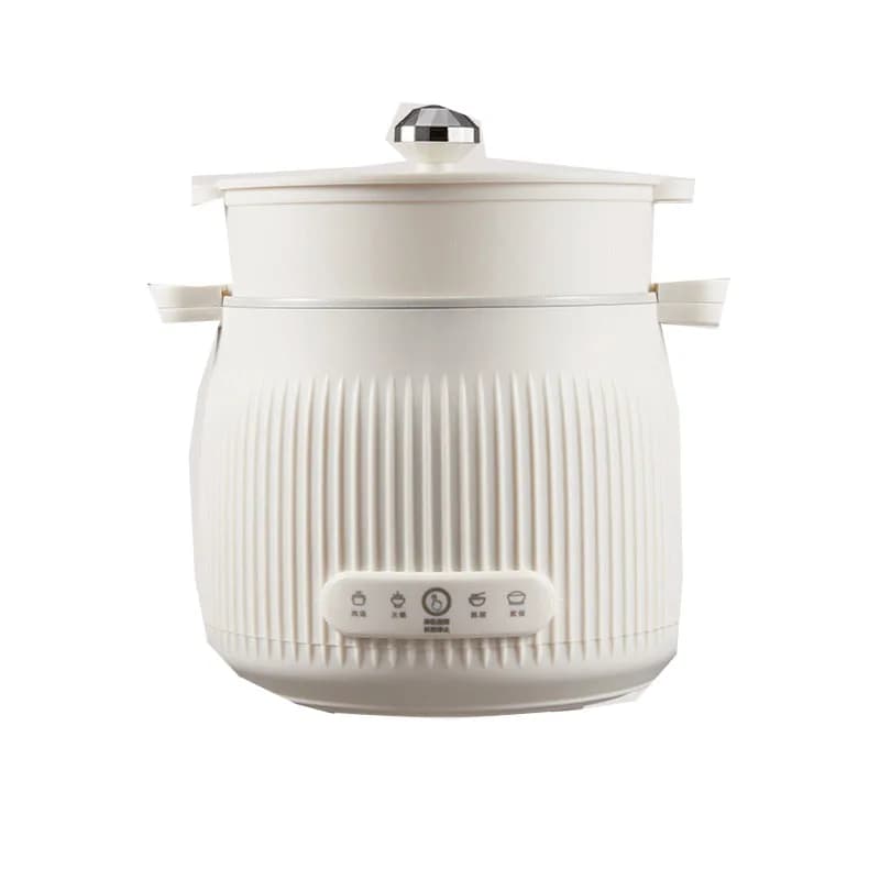 1.6L Electric Cooker Multi-function Food Pot Steamer Mini Hot Pot Home Titanium Ceramic liner Non-Stick Rice Cooker Frying pan 2