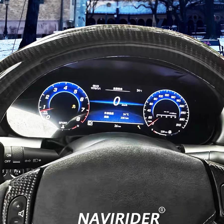 Auto da 12.3 pollici Per Maserati Granturismo CABRIO 2004-2015 Smart Cluster Strumento LCD Tachimetro Aggiornamento Display Colorato Carplay