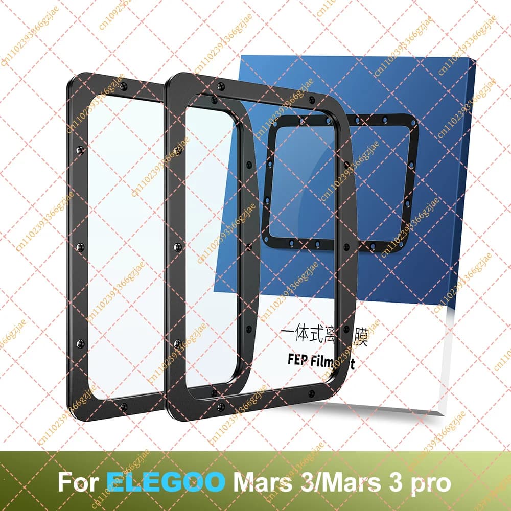 KLF Mars 3/Mars 3 pro FEP Film Resin Vat FEP Upgrades 3D Printer Accessories for ELEGOO Mars 3/Mars 3 pro UV DLP LCD